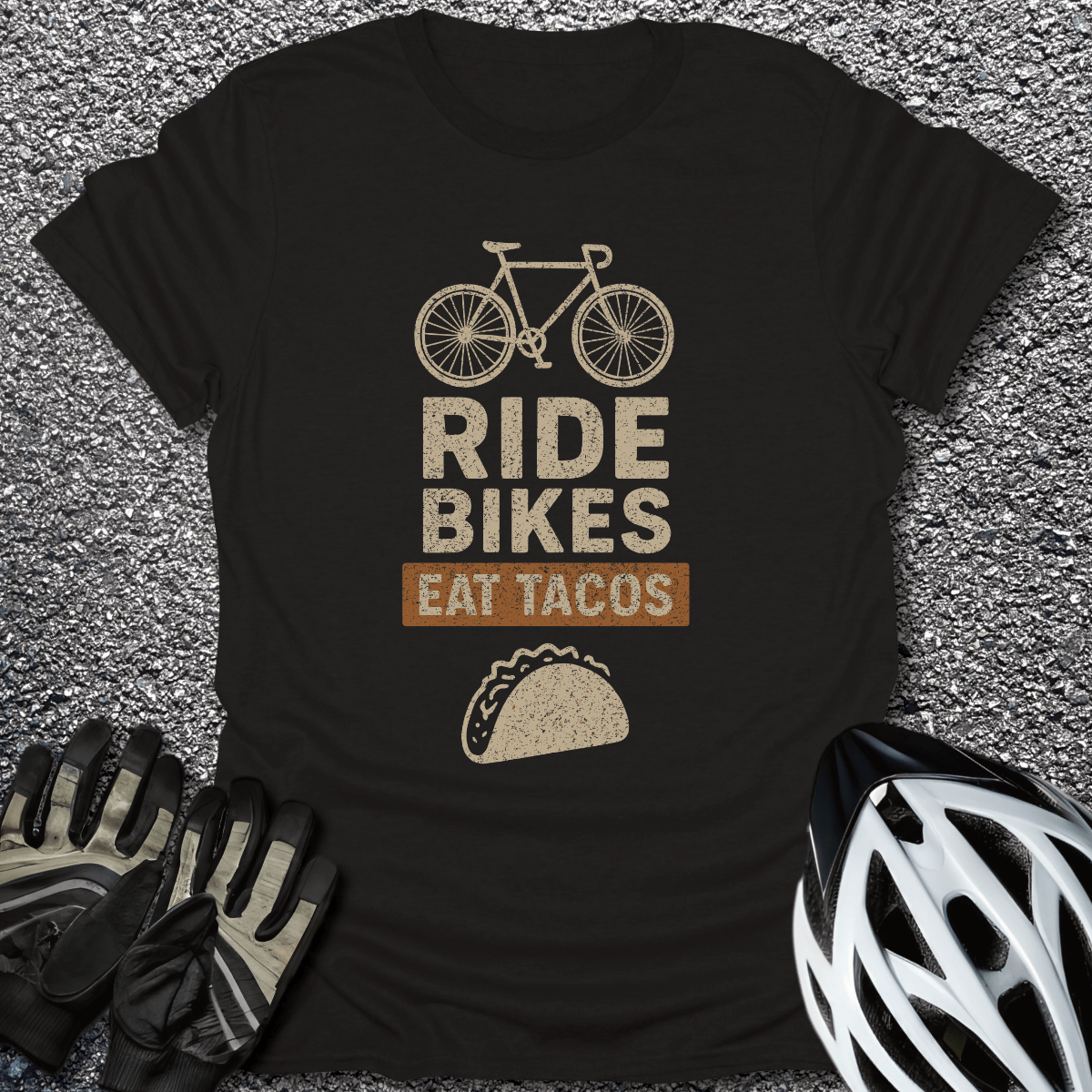 Eat Tacos T-Shirt in Black / S from CycleTees