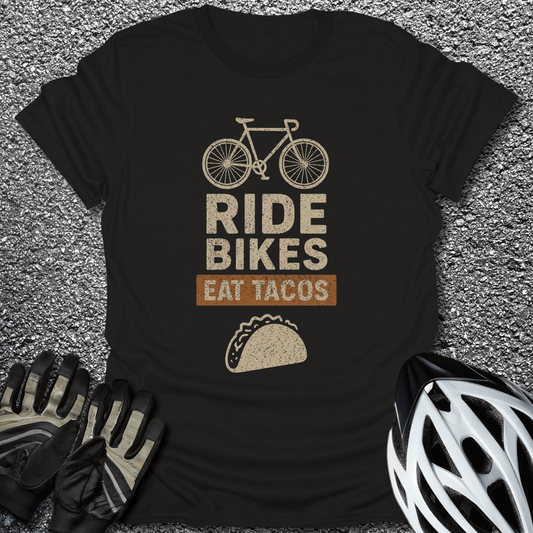 Eat Tacos T-Shirt in Black / S from CycleTees
