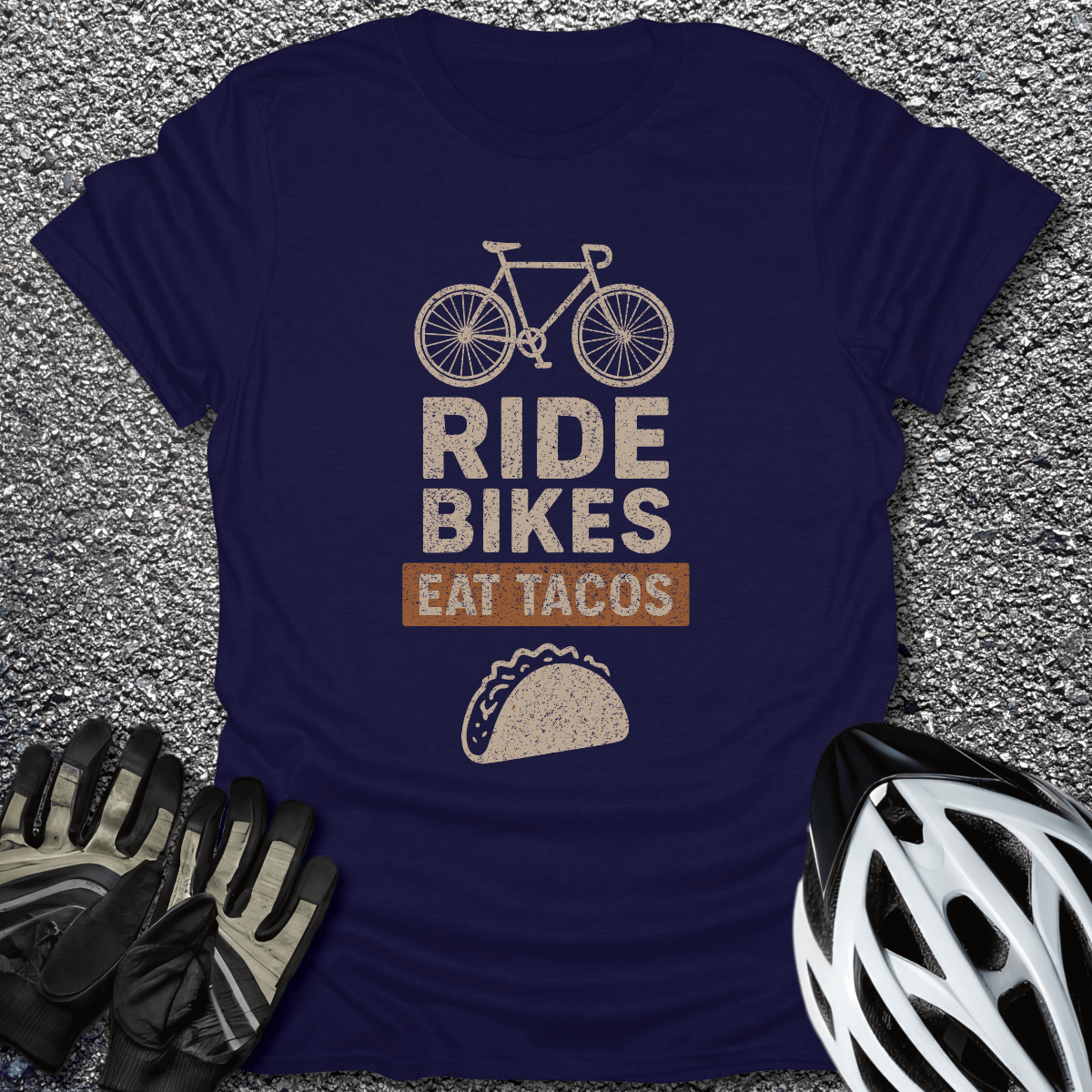 Eat Tacos T-Shirt in Navy / S from CycleTees