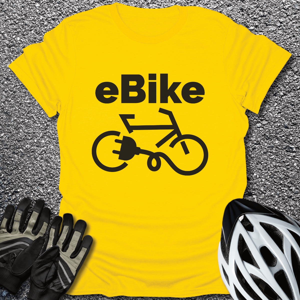 eBike Minimalist T-Shirt in Daisy / S from CycleTees