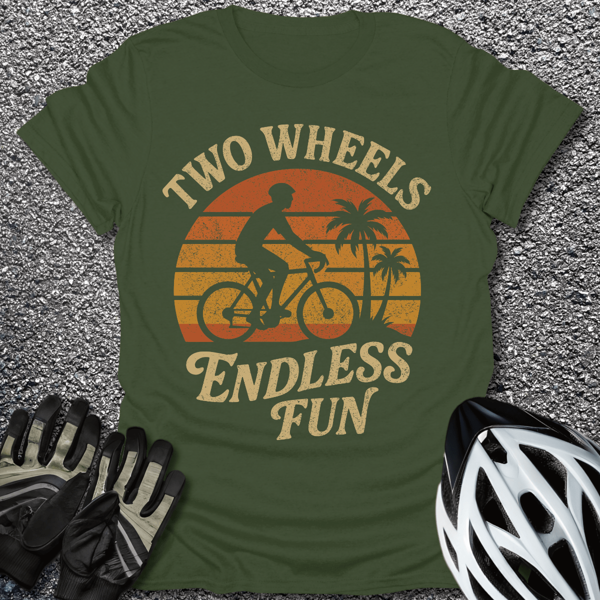 Endless Fun T-Shirt in Military Green / S from CycleTees