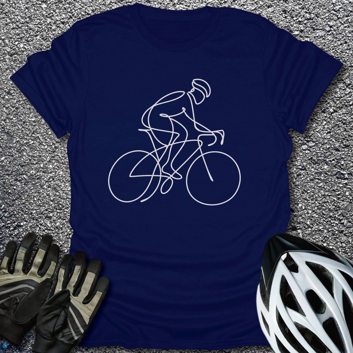 Endless Ride T-Shirt in Navy / S from CycleTees