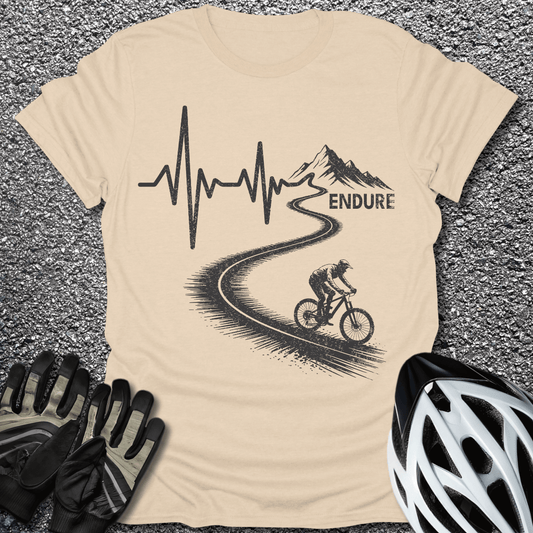 Endure T-Shirt in Sand / S from CycleTees
