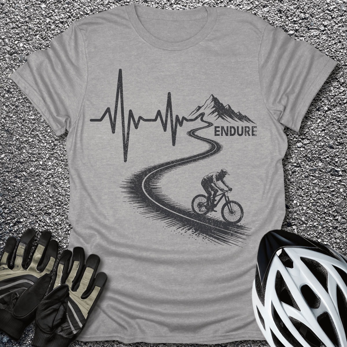 Endure T-Shirt in Sport Grey / S from CycleTees