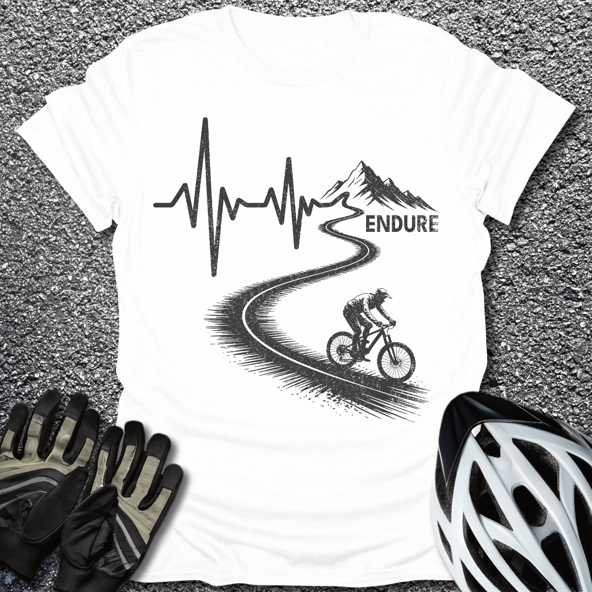 Endure T-Shirt in White / S from CycleTees