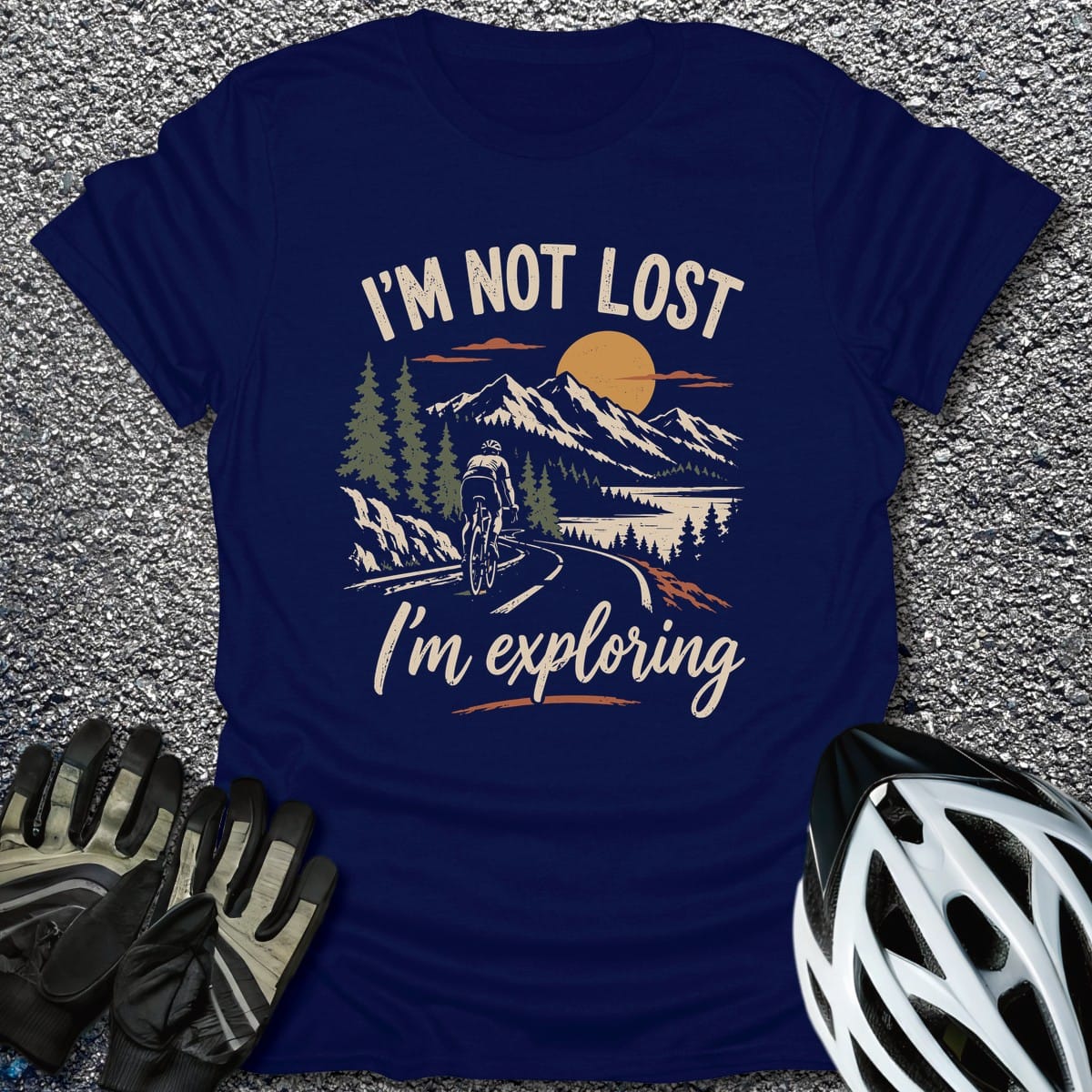 Exploring T-Shirt in Navy / S from CycleTees