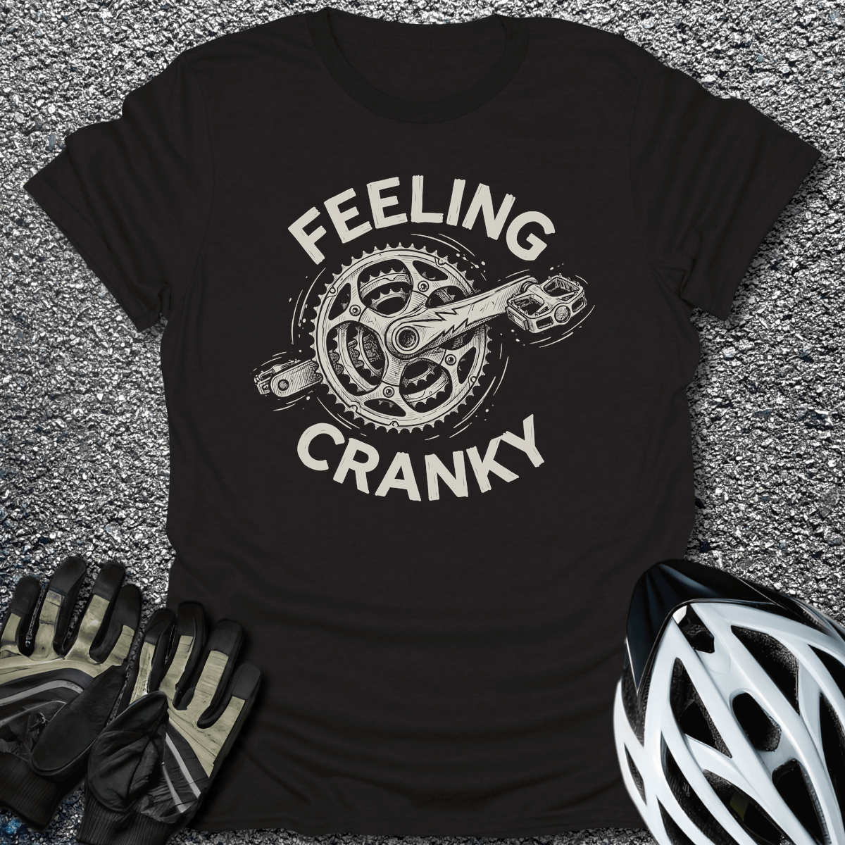 Feeling Cranky T-Shirt in Black / S from CycleTees
