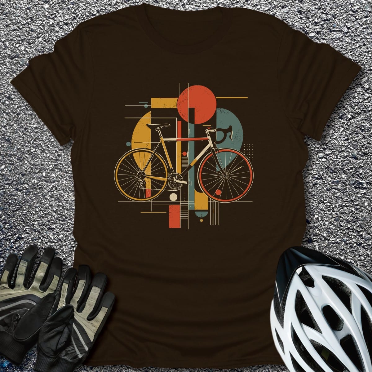 Fixed Geometry T-Shirt in Dark Chocolate / S from CycleTees