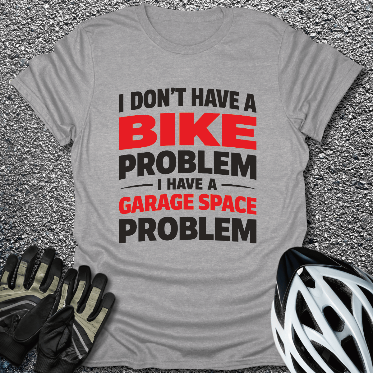 Garage Space T-Shirt in Sport Grey / S from CycleTees