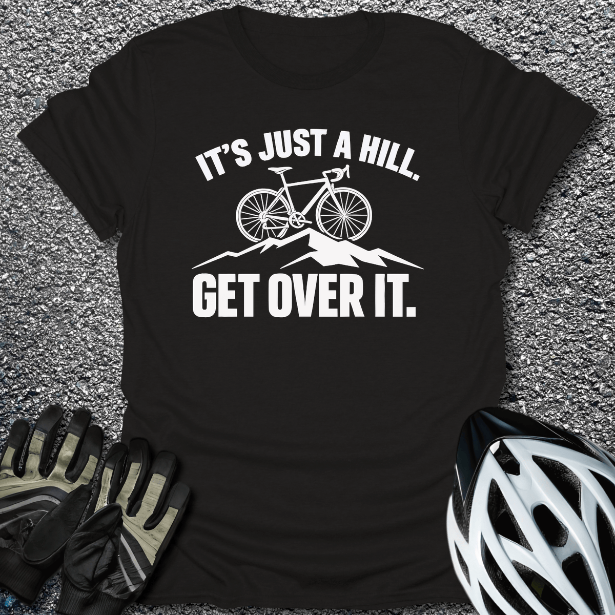 Get Over It T-Shirt in Black / S from CycleTees