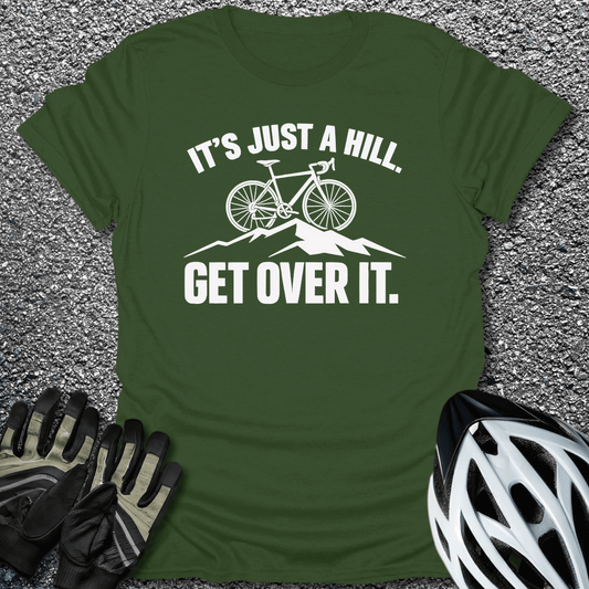 Get Over It T-Shirt in Military Green / S from CycleTees