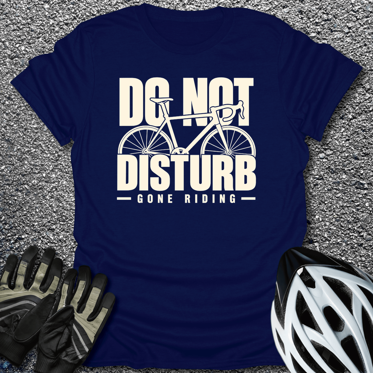 Gone Riding T-Shirt in S / Navy from CycleTees