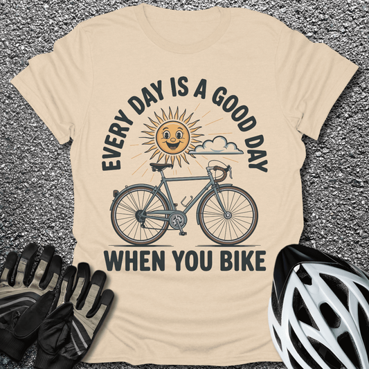 Good Day T-Shirt in Sand / S from CycleTees
