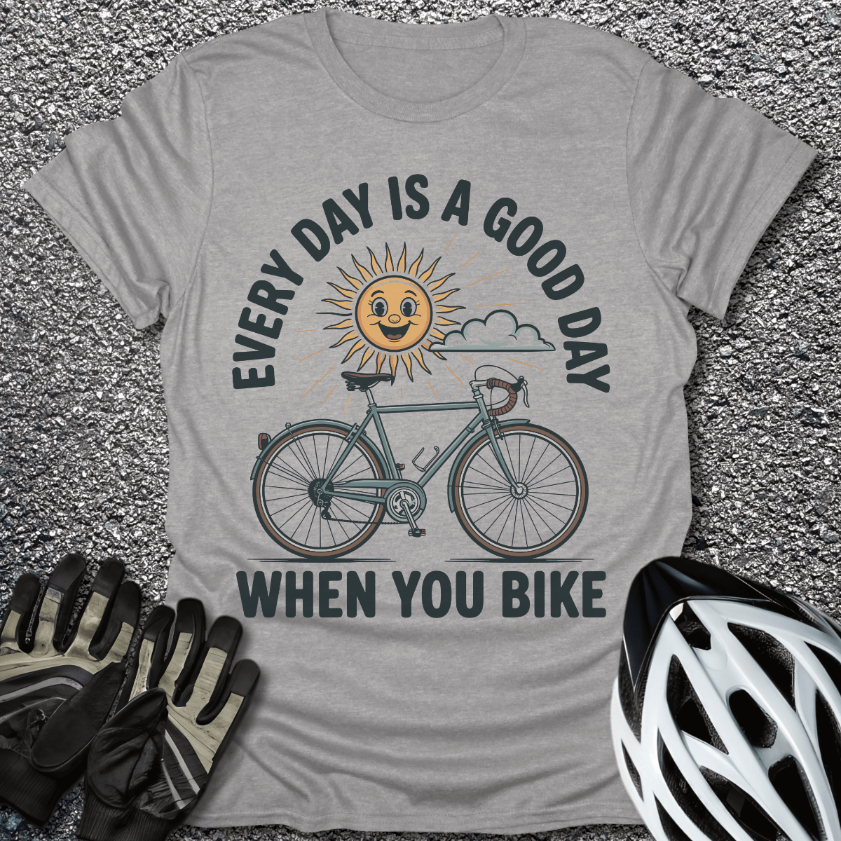 Good Day T-Shirt in Sport Grey / S from CycleTees