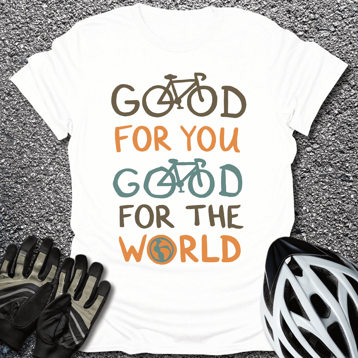 Good for the World T-Shirt in White / S from CycleTees
