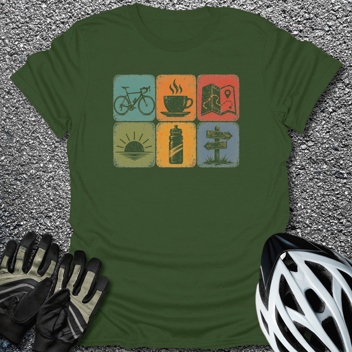Good Things T-Shirt in Military Green / S from CycleTees