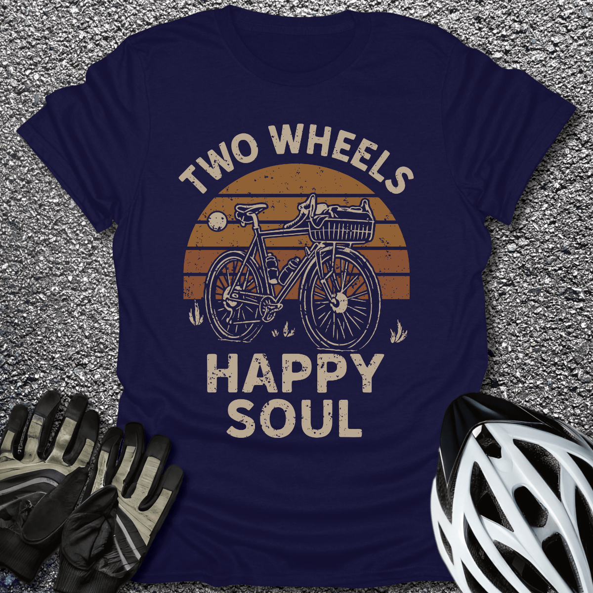 Happy Soul T-Shirt in Navy / S from CycleTees