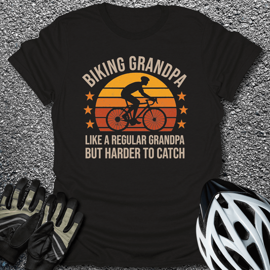 Harder To Catch T-Shirt in S / Black from CycleTees