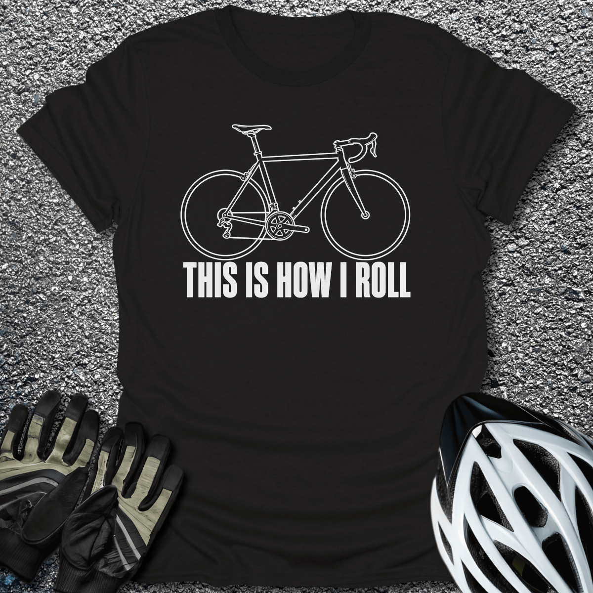 How I Roll T-Shirt in Black / S from CycleTees