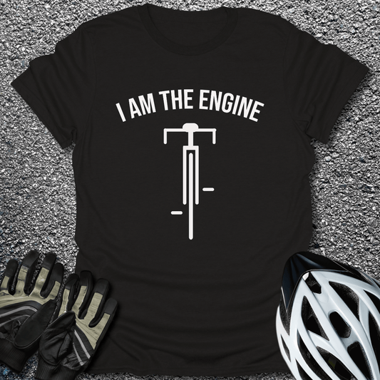 I Am the Engine T-Shirt in Black / S from CycleTees