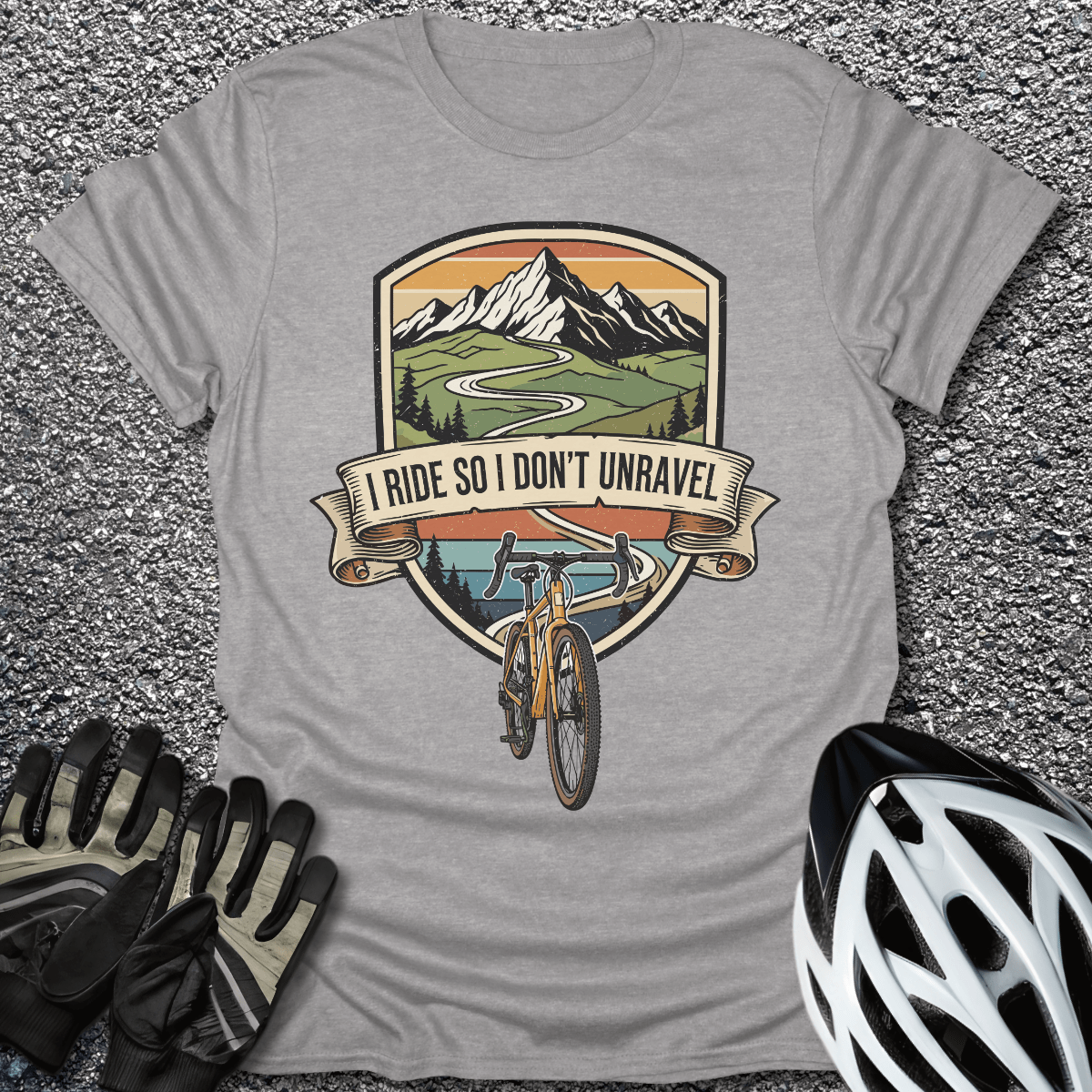 I Don't Unravel T-Shirt in Sport Grey / S from CycleTees