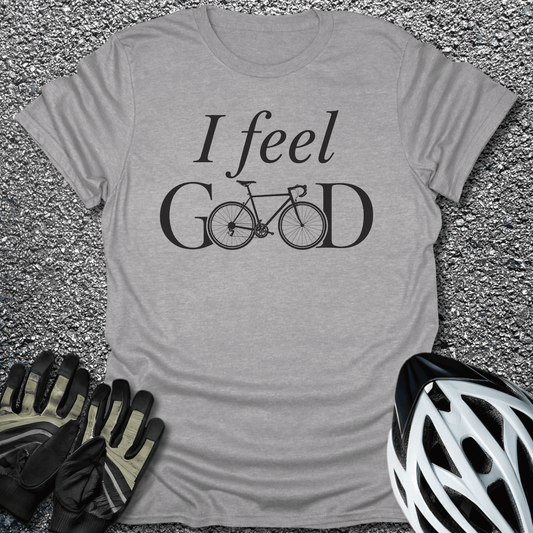 I Feel Good T-Shirt in Sport Grey / S from CycleTees