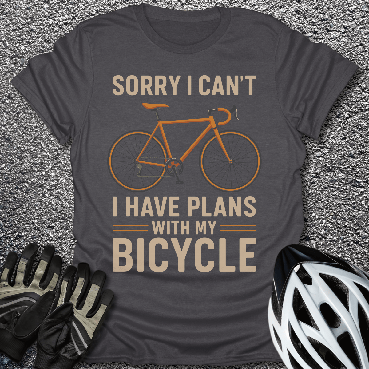 I Have Plans T-Shirt in Dark Heather / S from CycleTees
