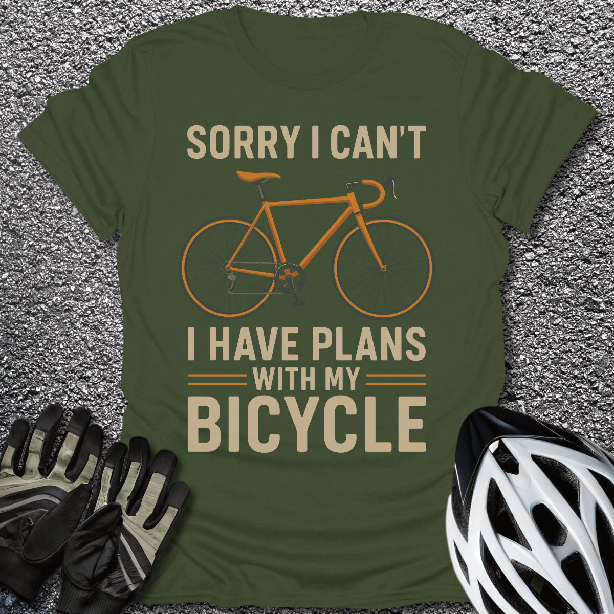 I Have Plans T-Shirt in Military Green / S from CycleTees