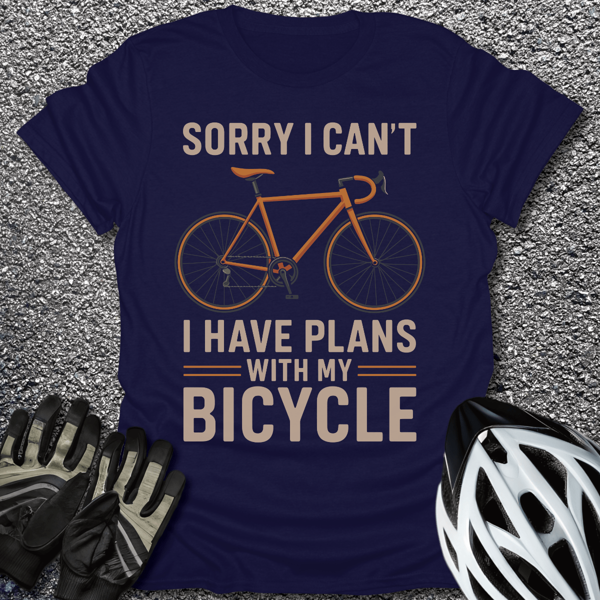 I Have Plans T-Shirt in Navy / S from CycleTees