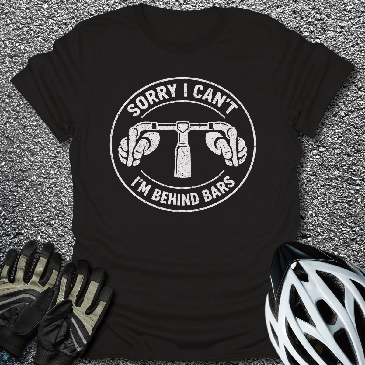I'm Behind Bars T-Shirt in Black / S from CycleTees