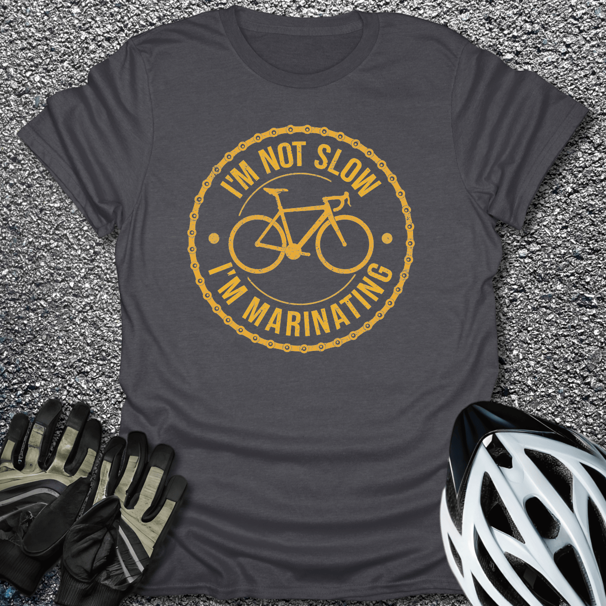 I'm Marinating T-Shirt in Dark Heather / S from CycleTees
