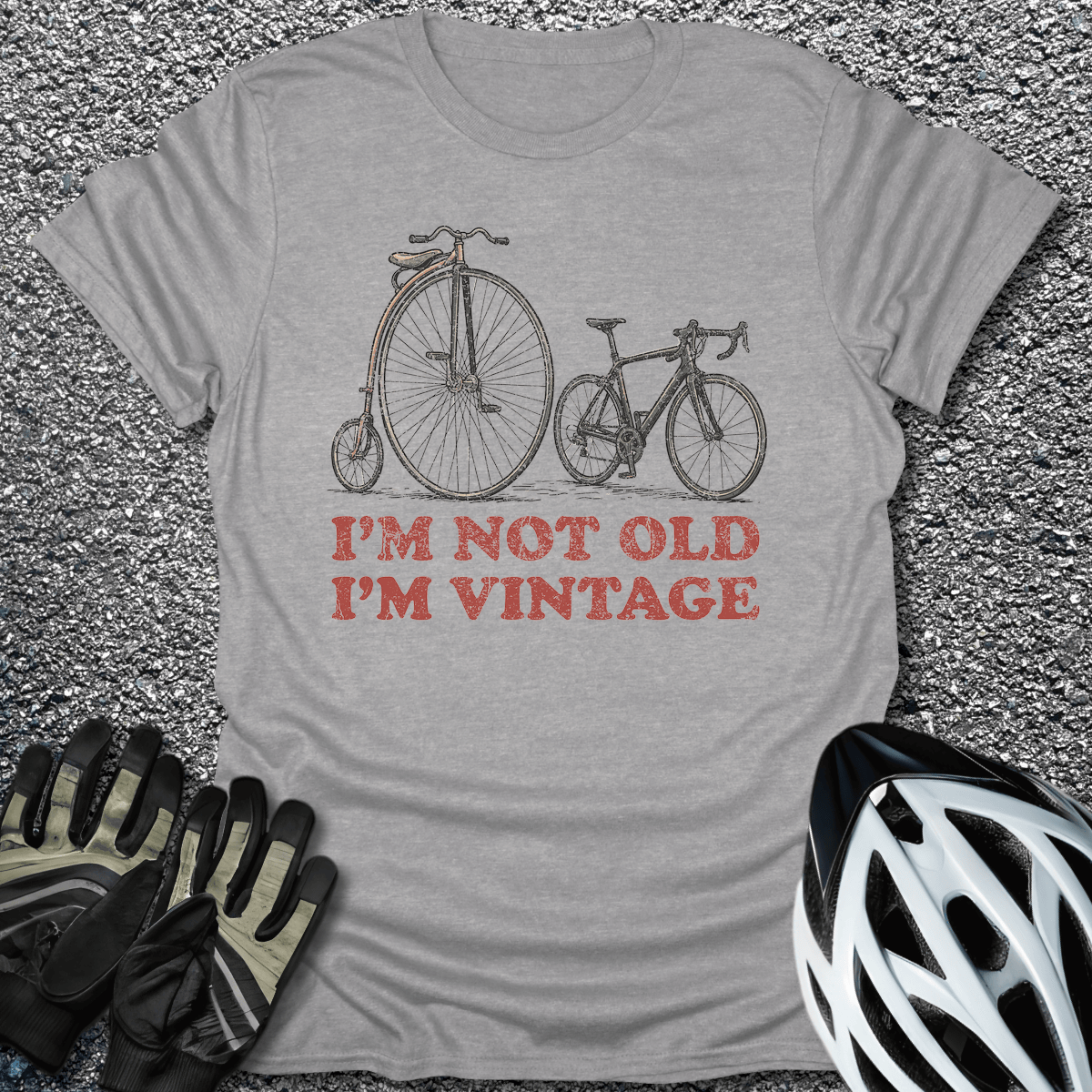 I'm Vintage T-Shirt in Sport Grey / S from CycleTees