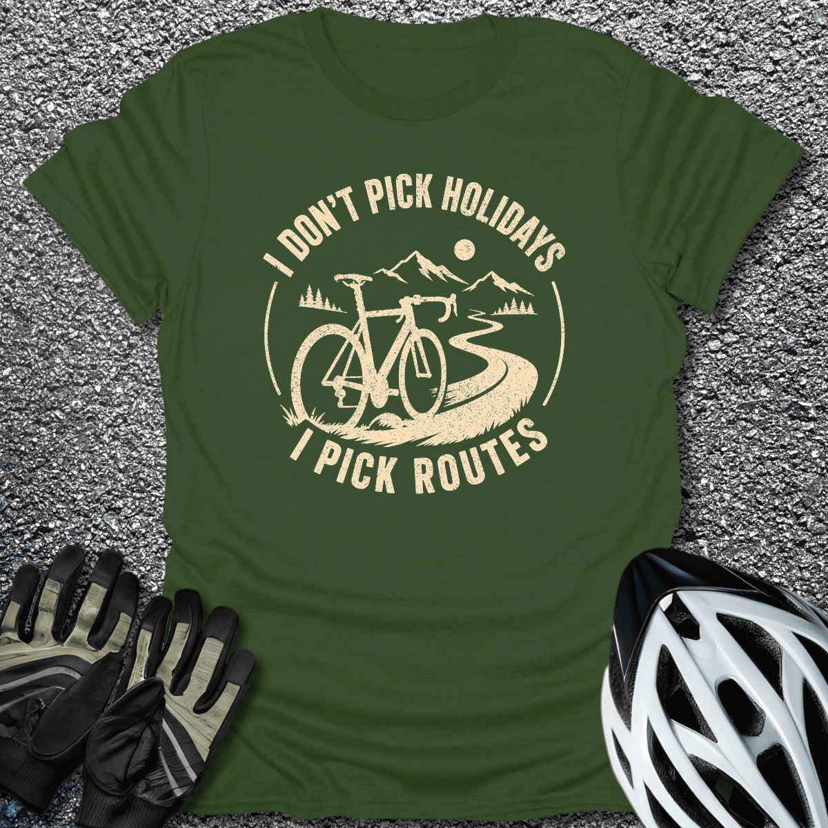 I Pick Routes T-Shirt in from CycleTees