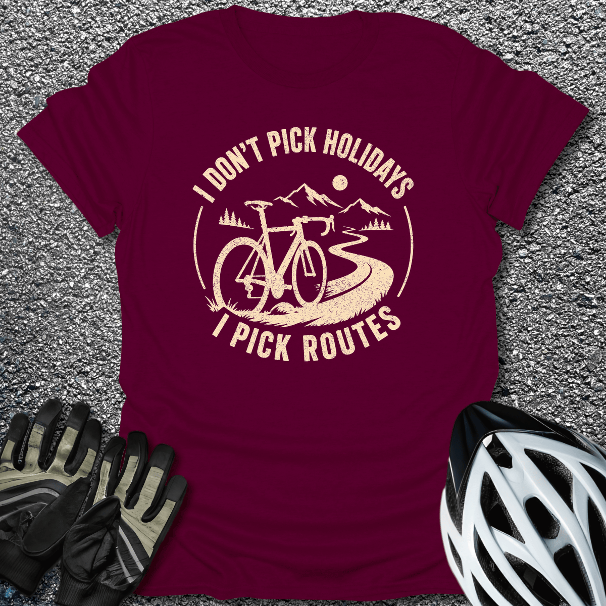 I Pick Routes T-Shirt in from CycleTees