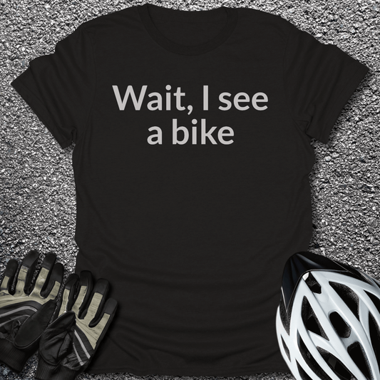 I See a Bike T-Shirt in Black / S from CycleTees