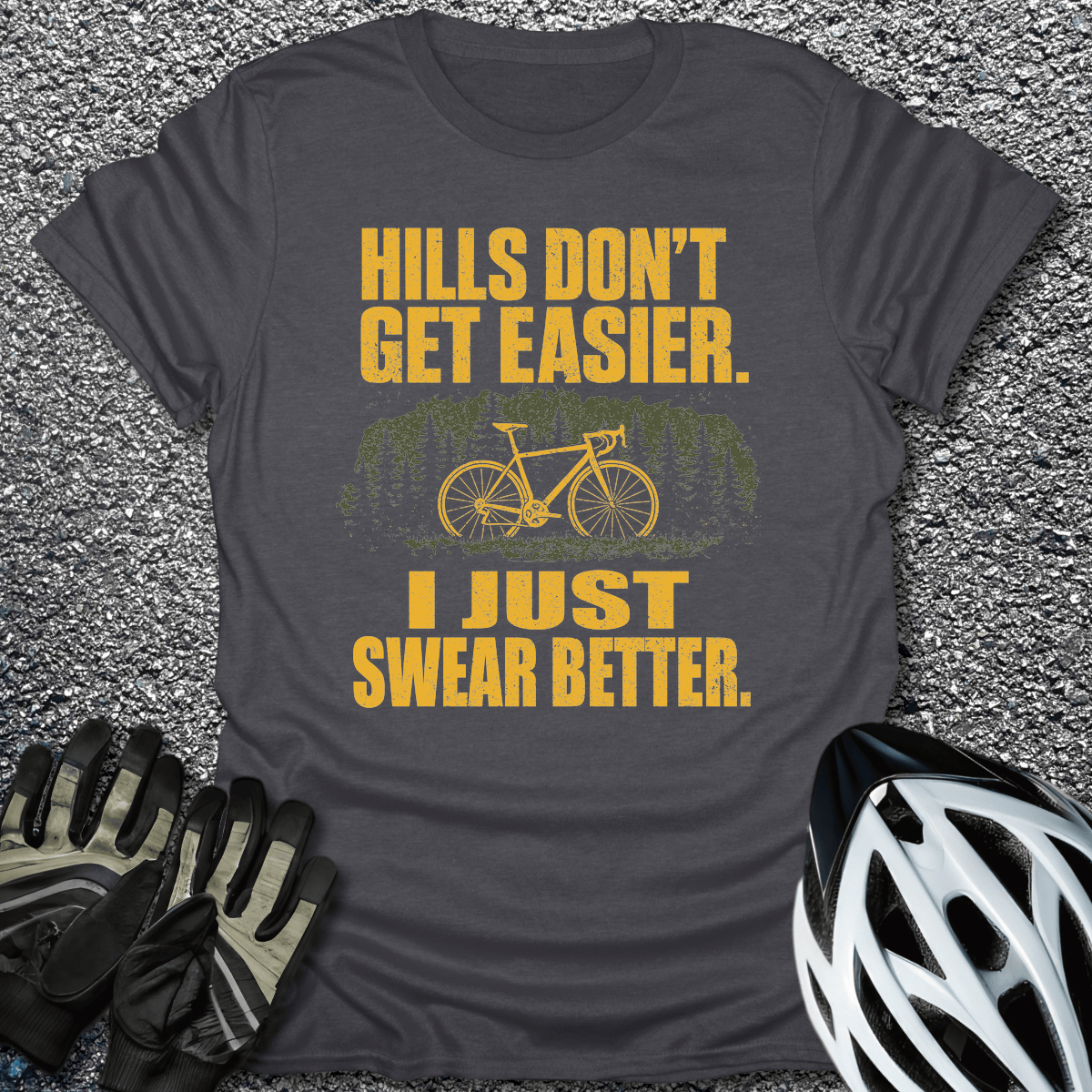 I Swear Better T-Shirt in Dark Heather / S from CycleTees