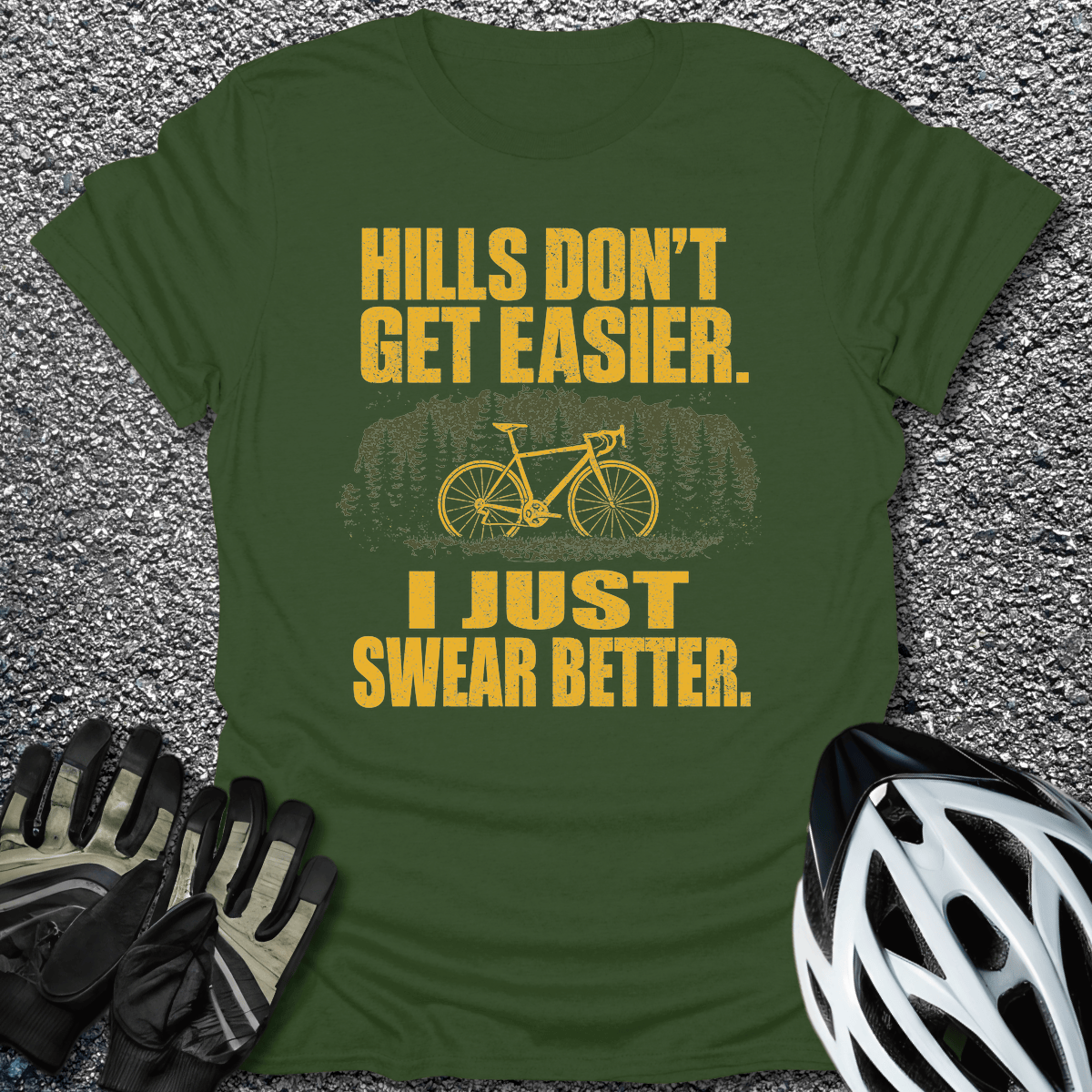I Swear Better T-Shirt in Military Green / S from CycleTees