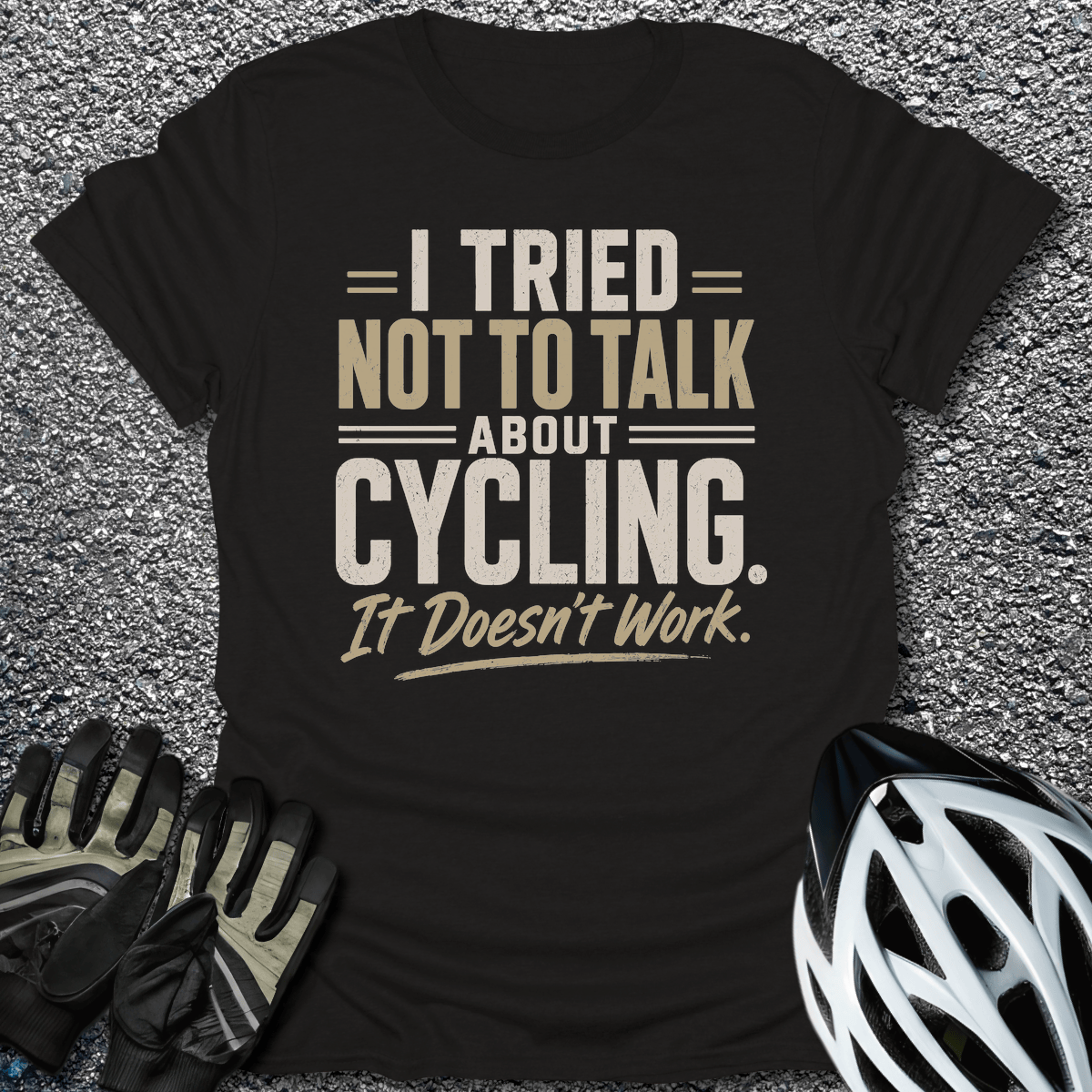 I Tried T-Shirt in Black / S from CycleTees