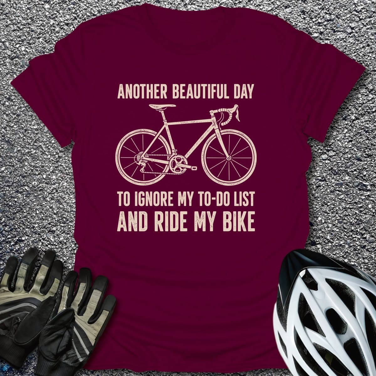 Ignore The List T-Shirt in Maroon / S from CycleTees
