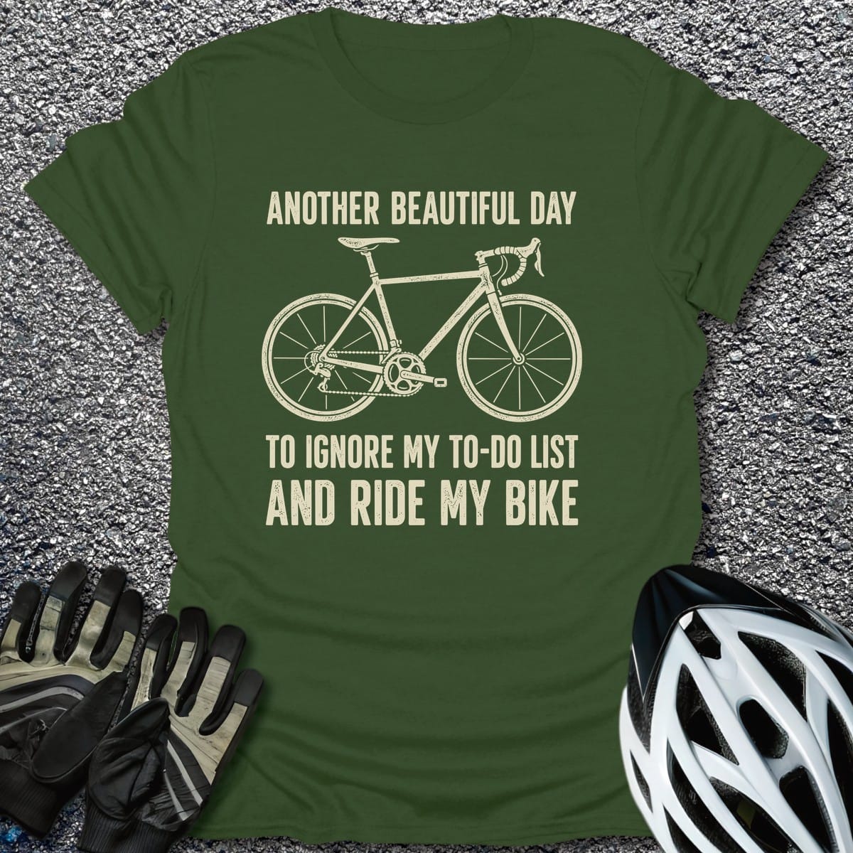 Ignore The List T-Shirt in Military Green / S from CycleTees