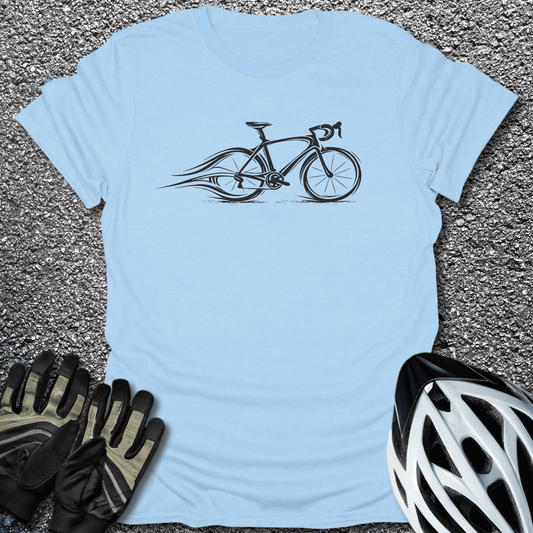 In Motion T-Shirt in Light Blue / S from CycleTees