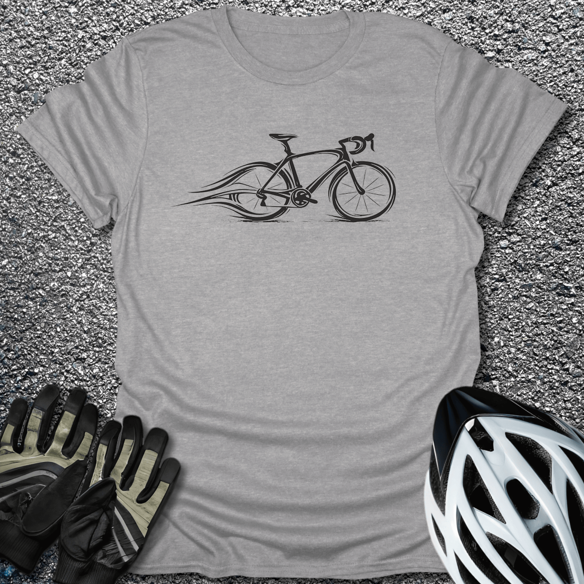 In Motion T-Shirt in Sport Grey / S from CycleTees