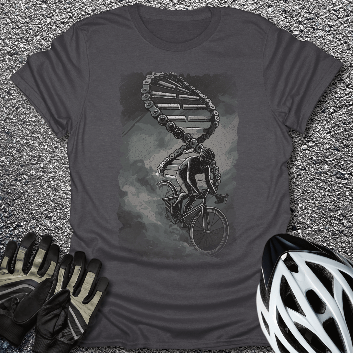 In My DNA T-Shirt in Dark Heather / S from CycleTees