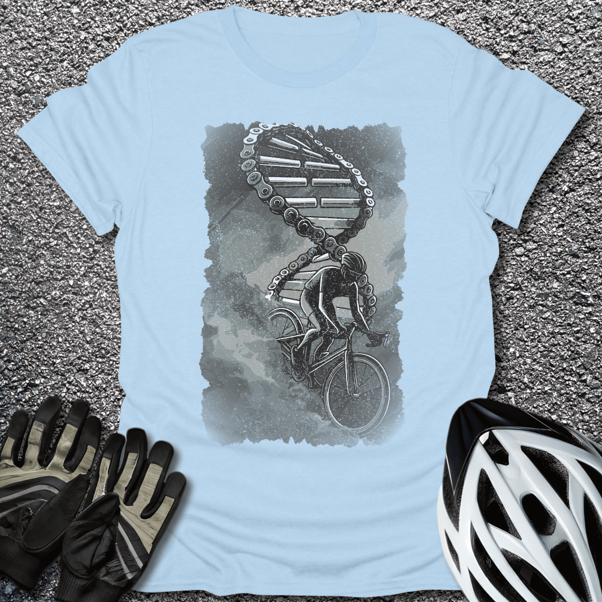 In My DNA T-Shirt in Light Blue / S from CycleTees