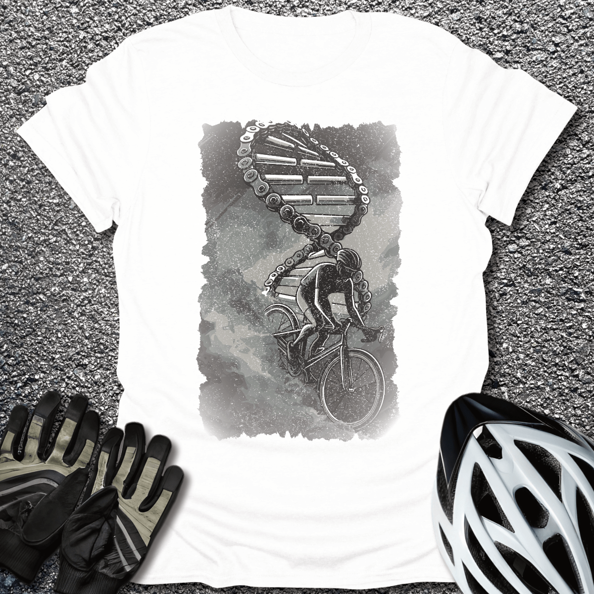 In My DNA T-Shirt in White / S from CycleTees