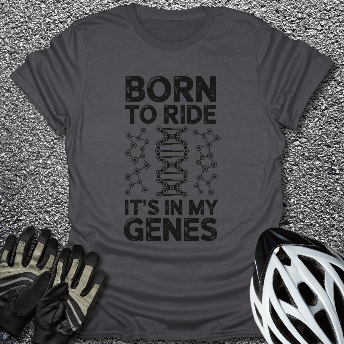 In My Genes T-Shirt in Dark Heather / S from CycleTees