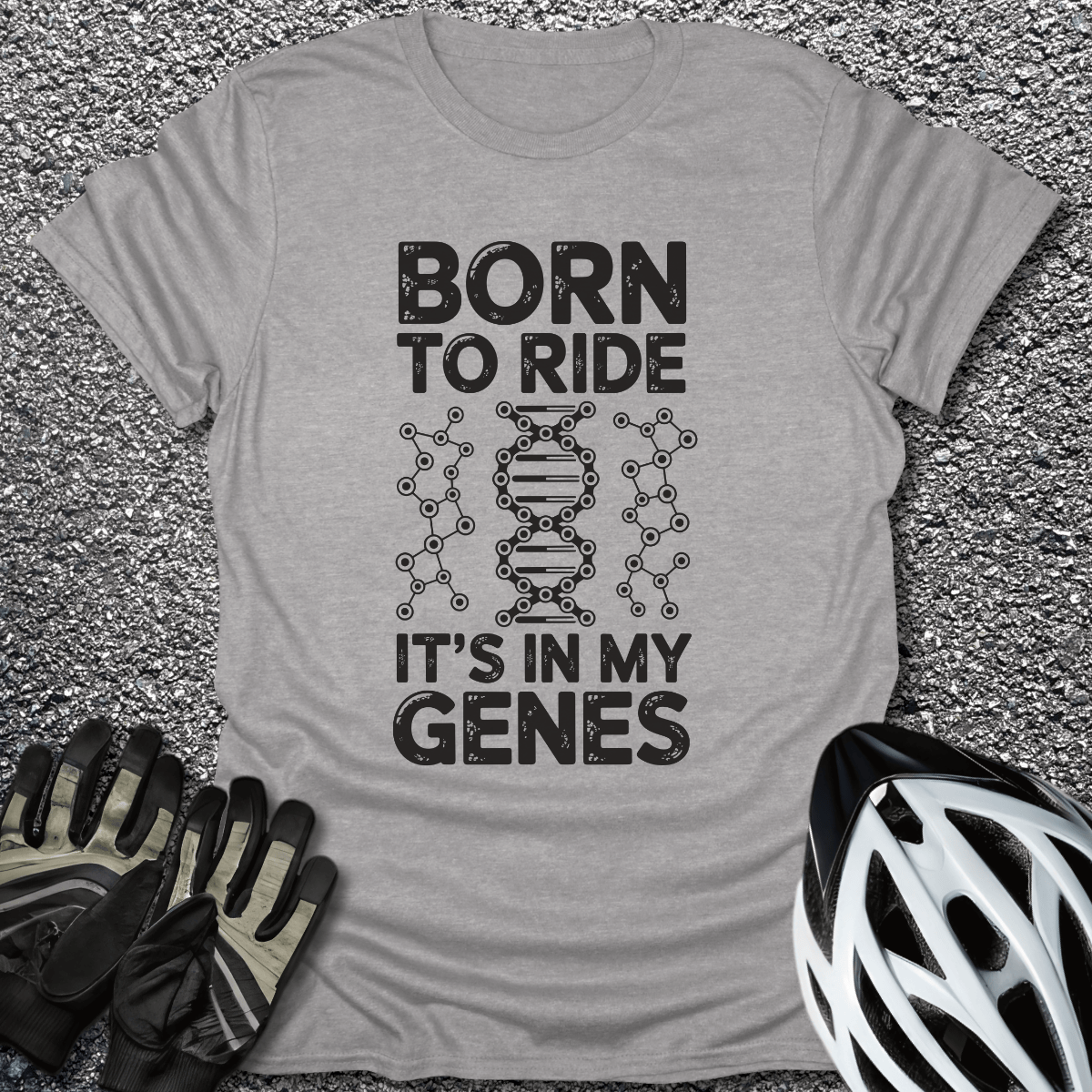 In My Genes T-Shirt in Sport Grey / S from CycleTees