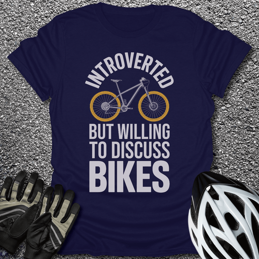 Introverted Biker T-Shirt in from CycleTees