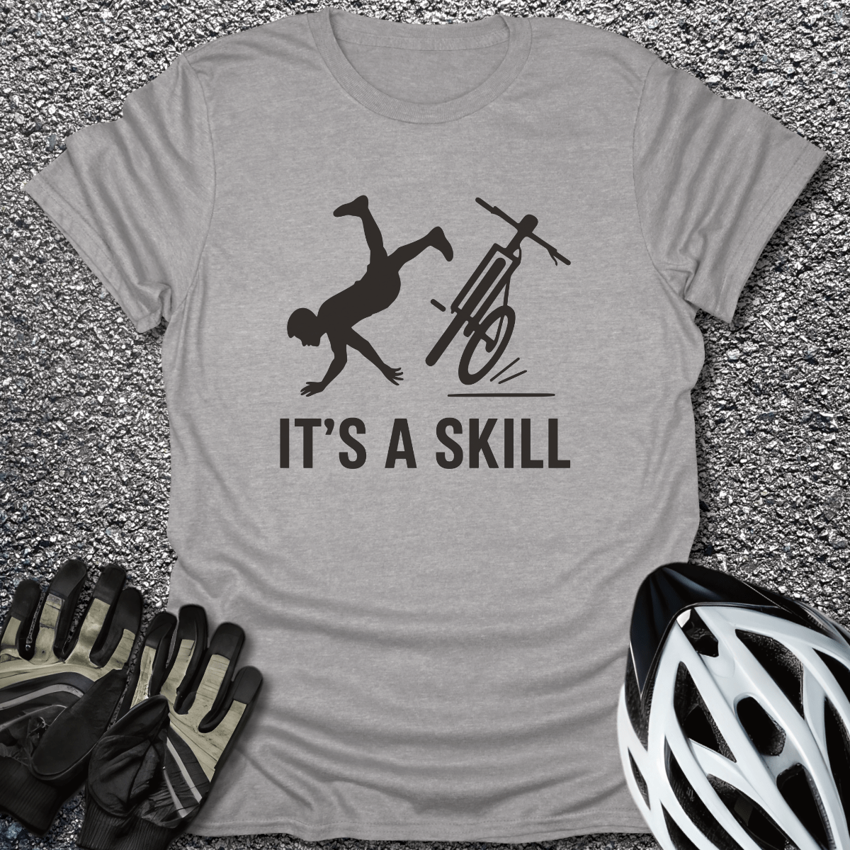 It's a Skill T-Shirt in Sport Grey / S from CycleTees