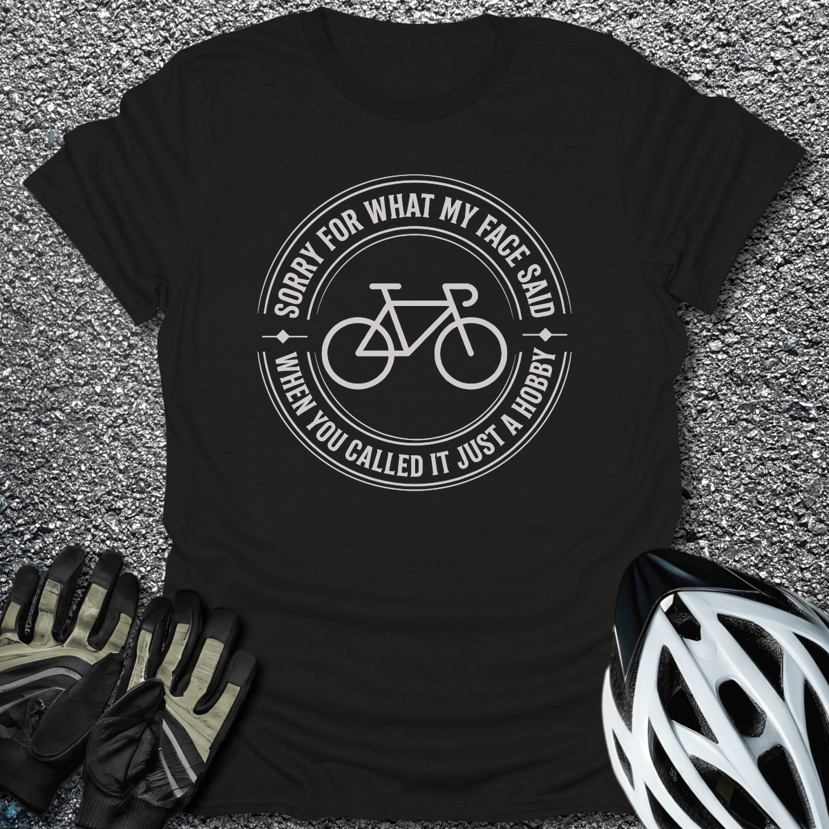 Just a Hobby T-Shirt in Black / S from CycleTees